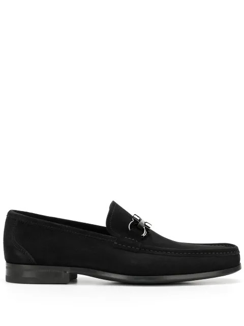 Gancini-plaque detail loafers | Farfetch (US)