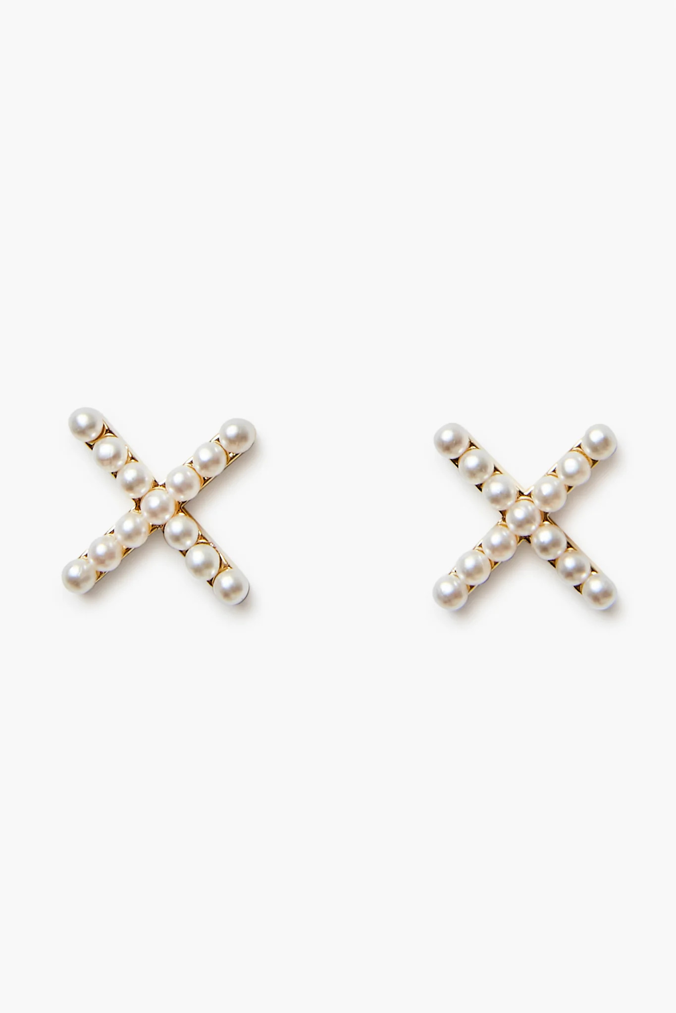 Pearl X Stud Earrings | Tuckernuck (US)