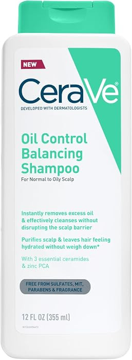 CeraVe Oil Control Balancing Shampoo, Clarifying Shampoo With Ceramides & Hyaluronic Acid, Remove... | Amazon (US)