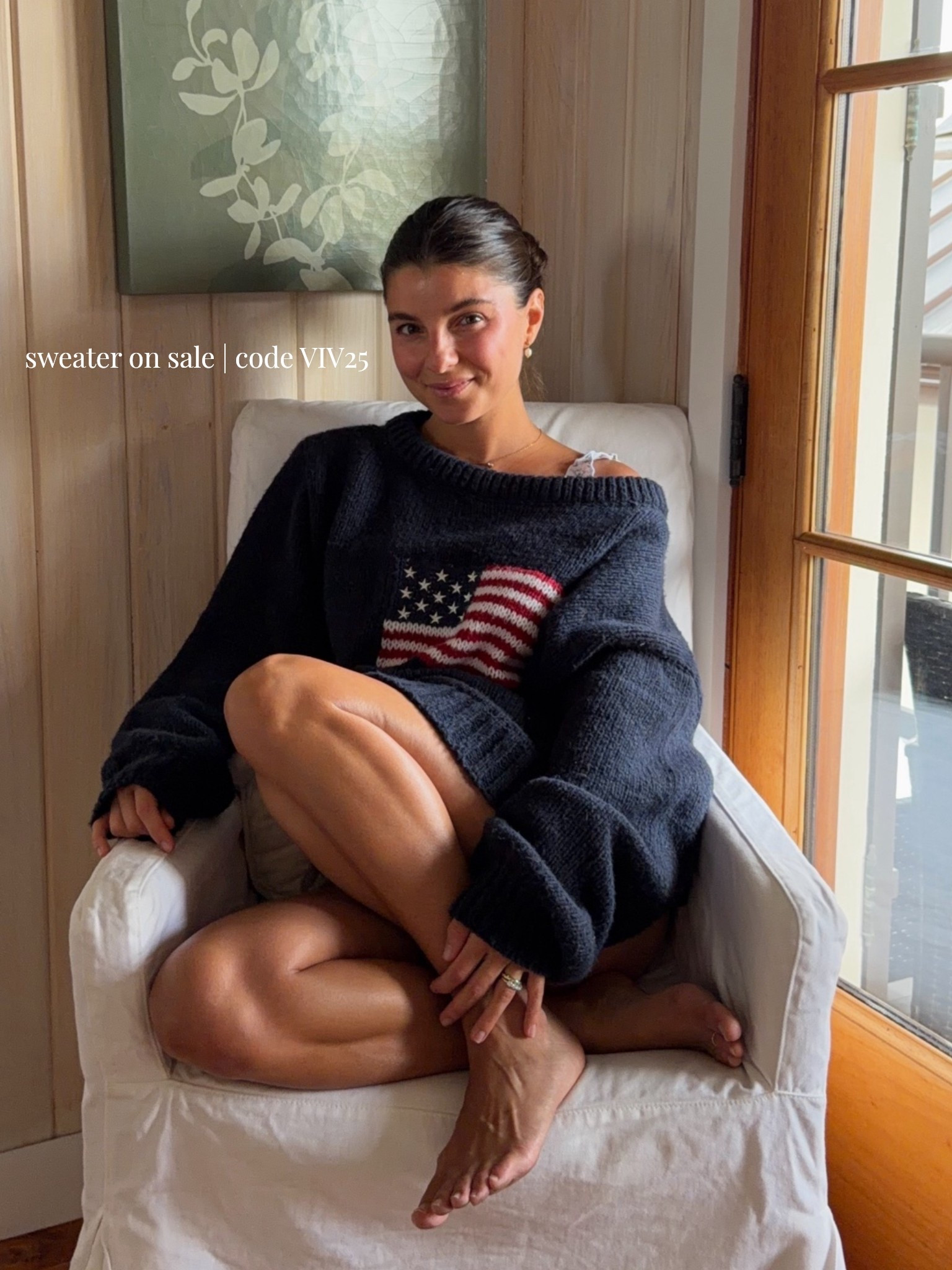 [5/22/26] the most perfect sweater for the long weekend on sale for under $50! I’m wearing size medium for an oversized fit. 

@Grey Bandit is running 25% off for MDW! Code VIV25 for 25% off, return for store credit or exchange only *

#LTKSaleAlert #LTKSeasonal
