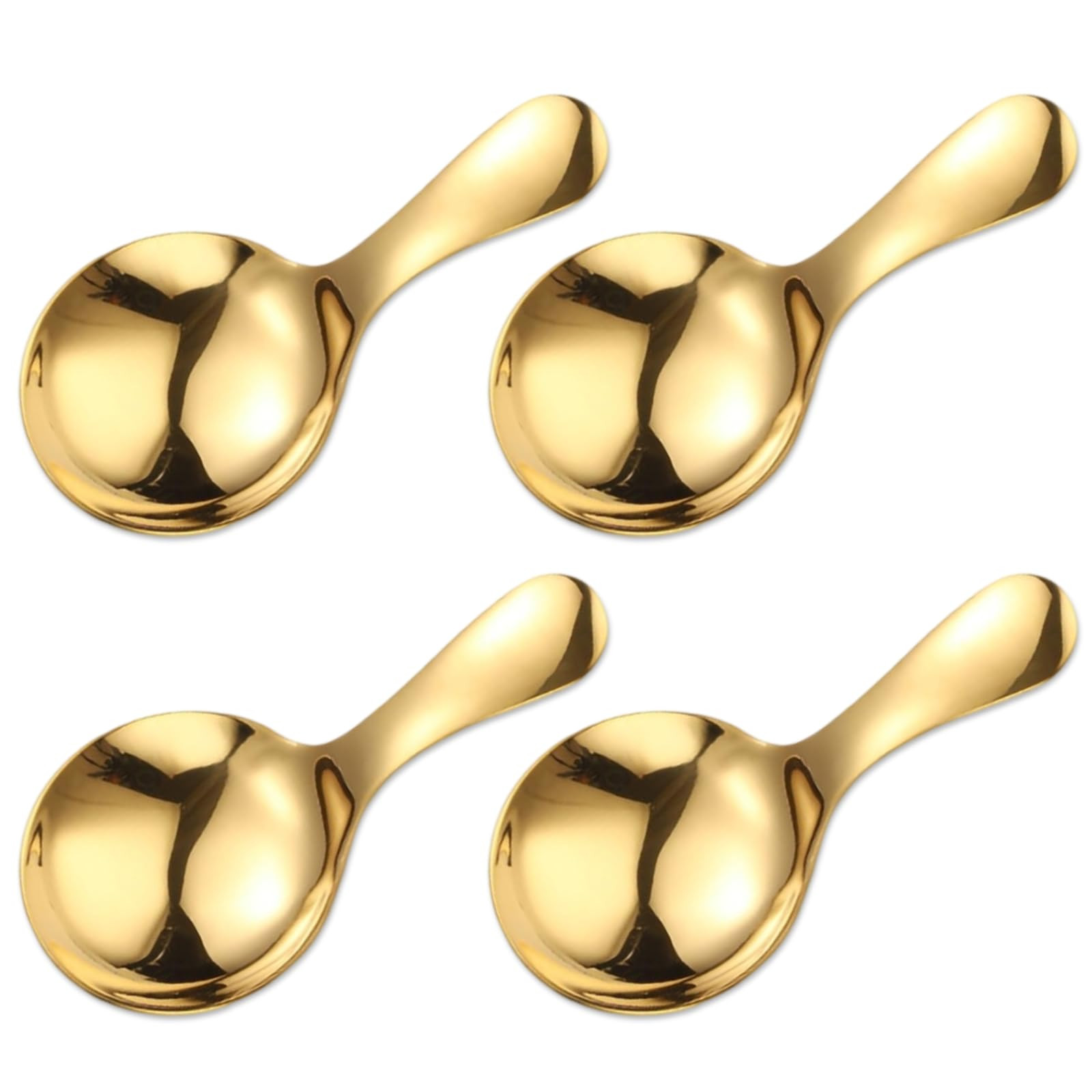 Mini Scoop Spoons 4PCS，Mini Scoops for Candy Small Scoops for Canisters Sugar Spoon Gold Ice Cr... | Amazon (US)