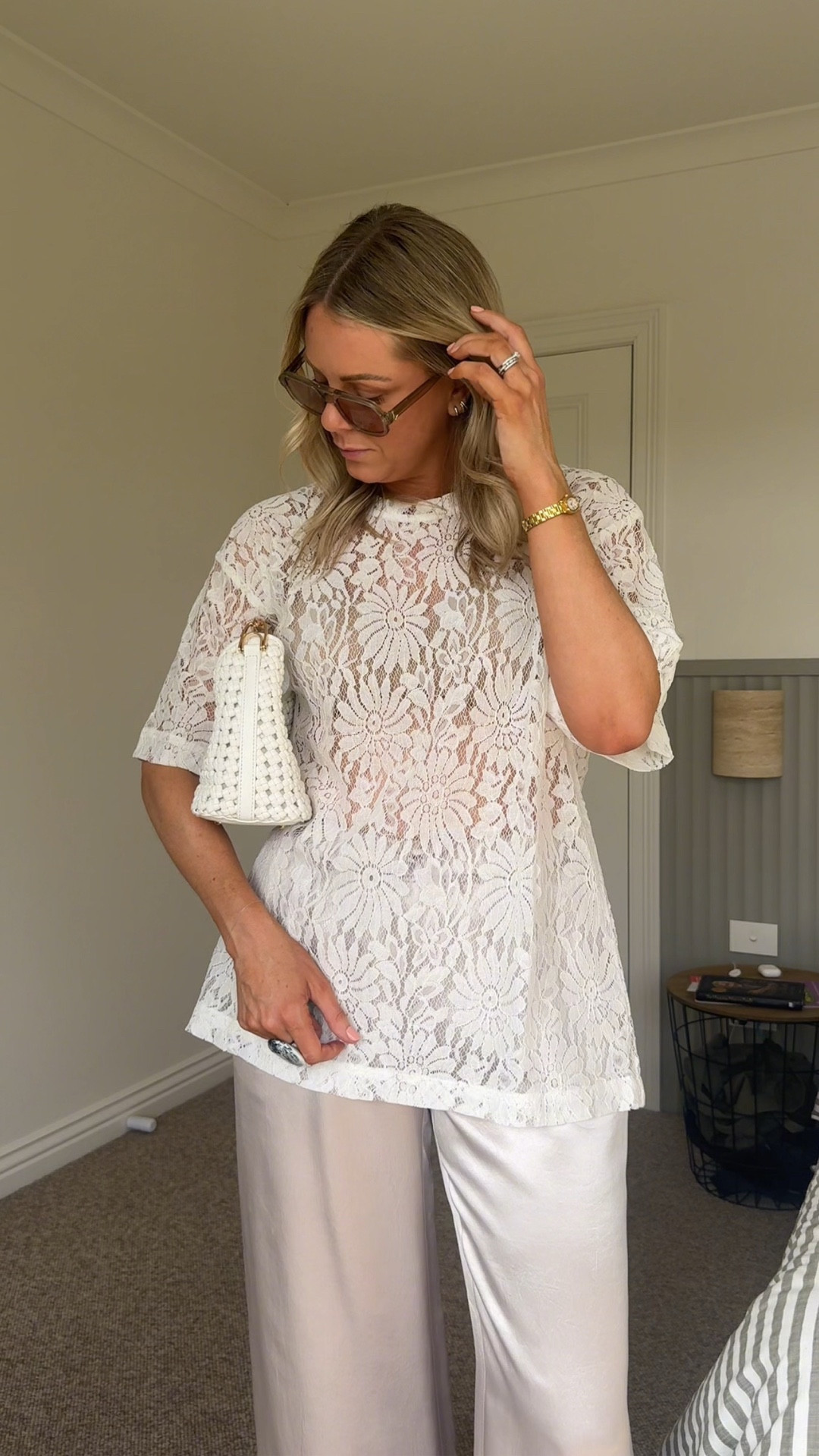 3 ways to style to fabulous Dissh lace tee. I’m in a 12 in the linen shorts, and a 10 in the tee, denim shorts and satin pants x

#LTKaustralia #LTKsummer #LTKstyletip