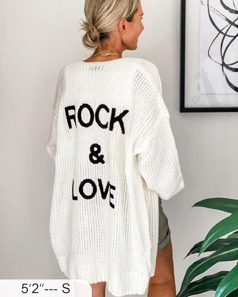 PRETTYGARDEN Women's Long Sleeve Open Front Knit Cardigans Sweaters Soft Loose Draped Coat Outerwear | Amazon (US)