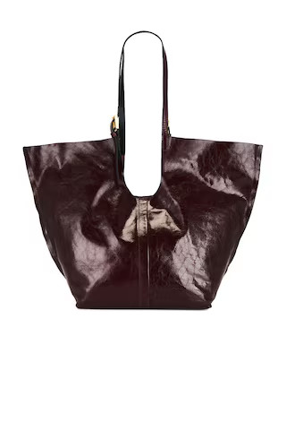 ALLSAINTS Ara Shine Tote in Dark Red from Revolve.com | Revolve Clothing (Global)