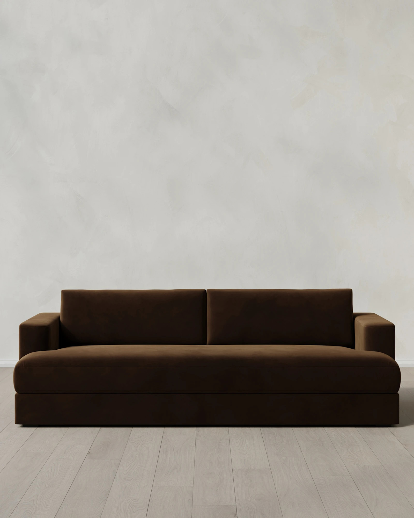 Sierra Performance Velvet Curved Arm Sofa | Quince