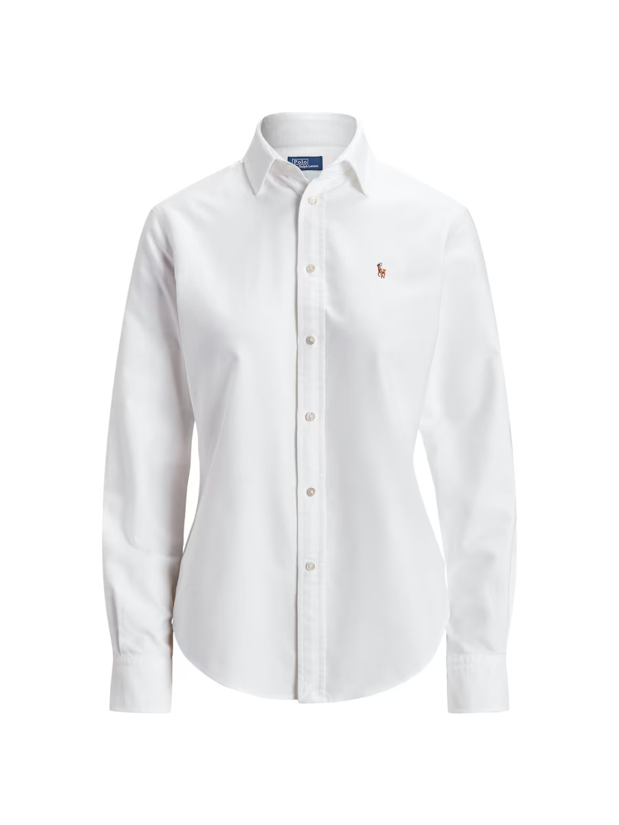 Polo Ralph Lauren Slim-Fit Cotton Oxford Shirt | Saks Fifth Avenue | Saks Fifth Avenue