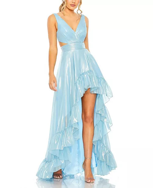 Cut Out High Low Ruffle Gown | Bloomingdale's (US)
