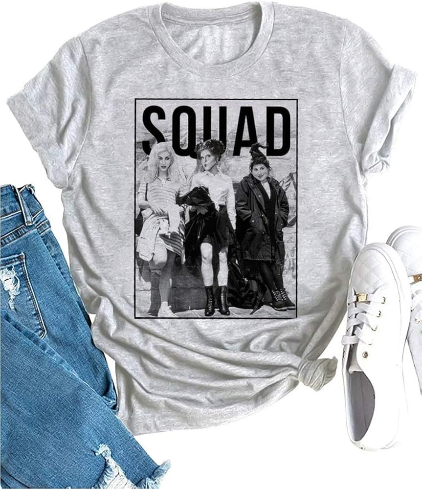 Sanderson Sisters Shirt Womens Funny Halloween Tshirt Fall Tee Tops | Amazon (US)