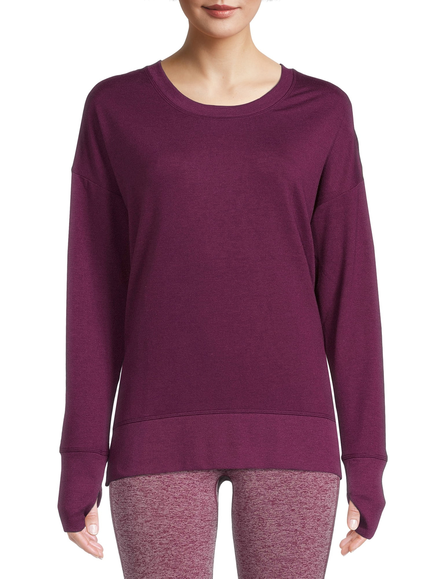 Avia Women's Long Sleeve Soft Tee | Walmart (US)