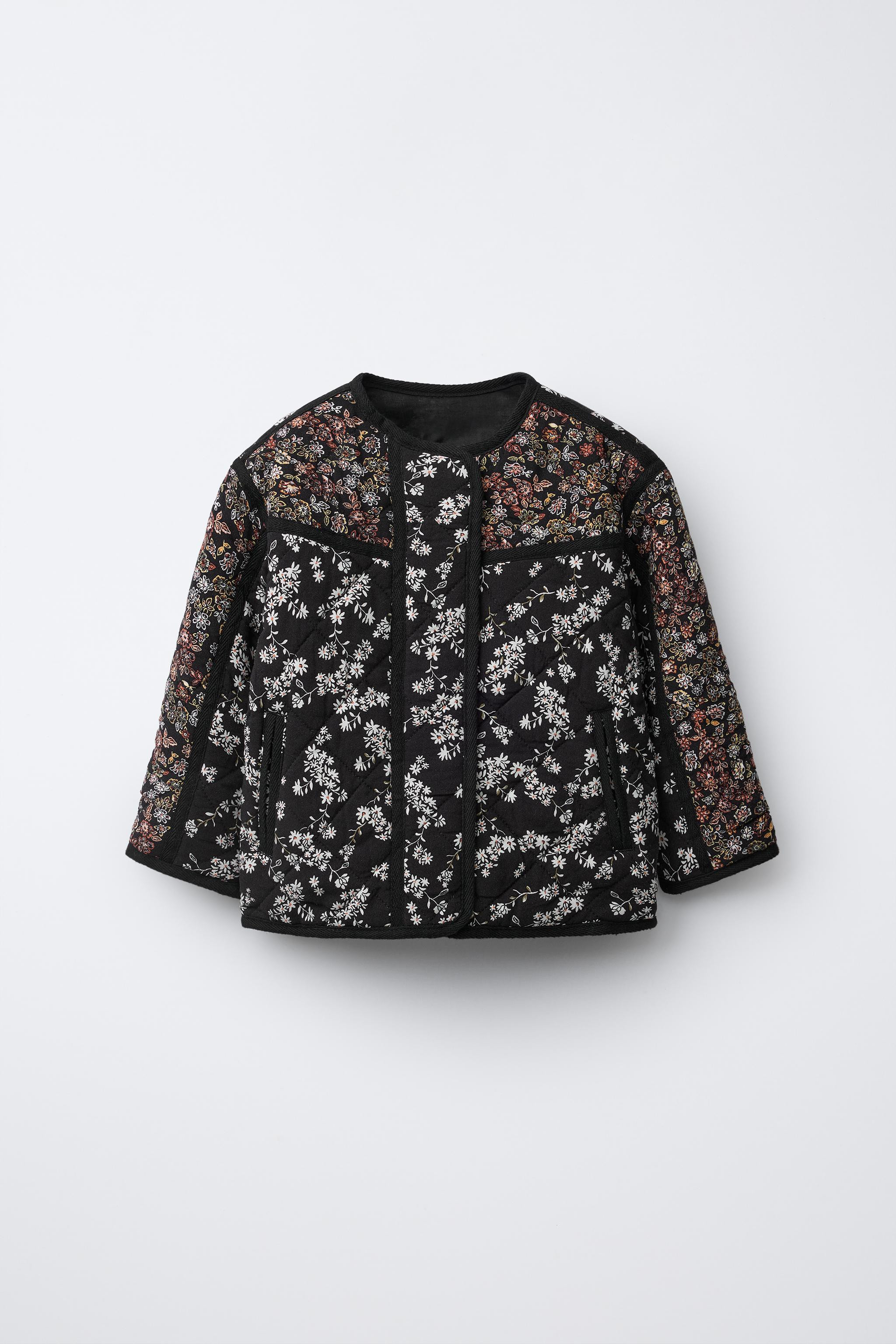 FLORAL PRINT PADDED JACKET | Zara UK