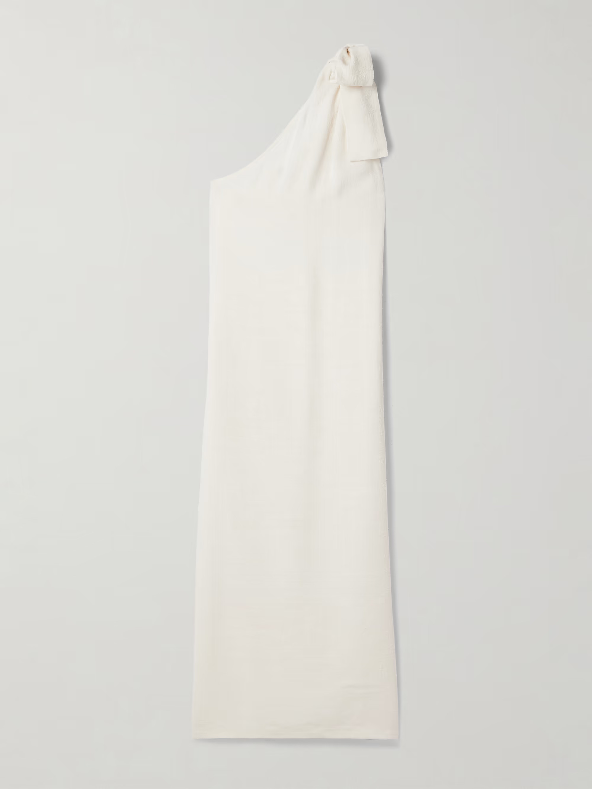 Bow-detailed one-shoulder woven maxi dress | NET-A-PORTER (US)