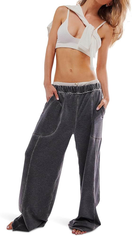 Free People Womens Dont Wait Up Lounge Pants | Amazon (US)