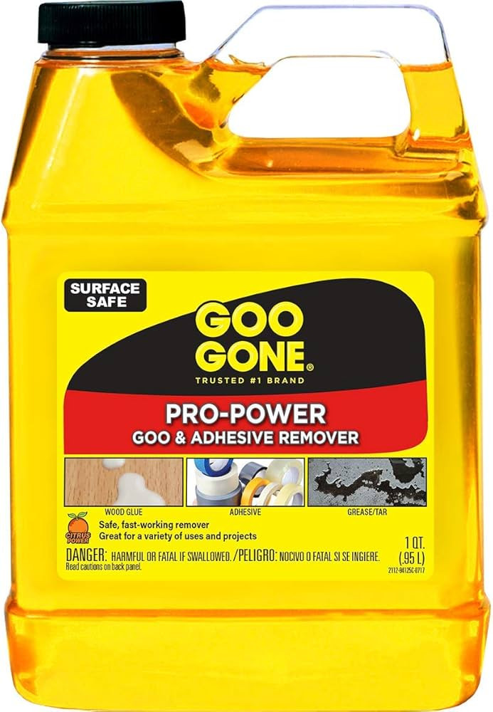 Goo Gone Pro-Power - Professional Strength Adhesive Remover - 32 Fl. Oz. Jug | Amazon (US)