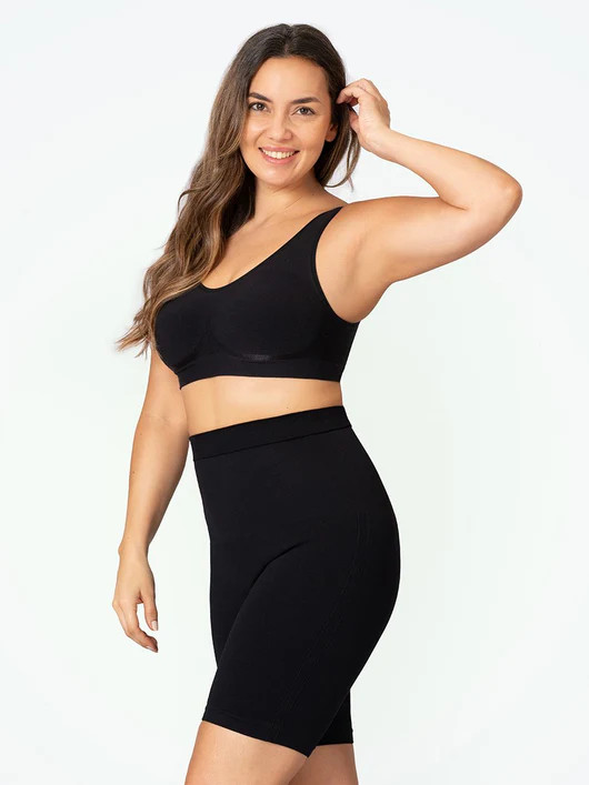 The Classic Shapermint Essentials Fresh Control Mid-Waist Shaper Bike Shorts | Shapermint