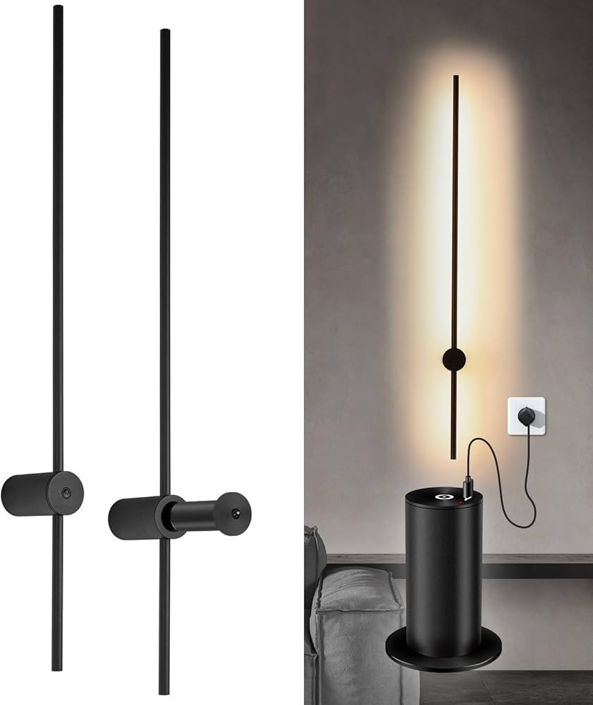 Battery Operated Wall Sconces USB Rechargeable LED Wall Sconce Set of Two, 360°Rotate, 3000K War... | Amazon (US)