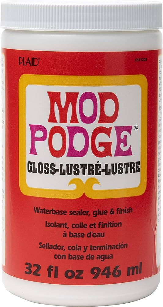 Mod Podge Gloss Sealer, Glue & Finish: All-in-One Craft Solution- Quick Dry, Easy Clean, for Wood... | Amazon (US)