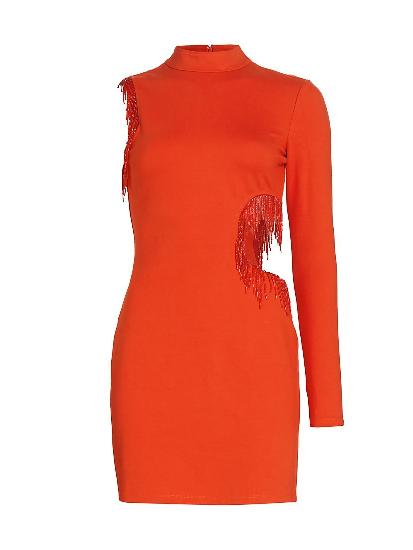 Kirsten Beaded Cut-Out Minidress | Saks Fifth Avenue