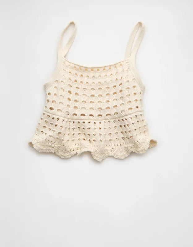 AE Open-Knit Tank Top | American Eagle Outfitters (US & CA)