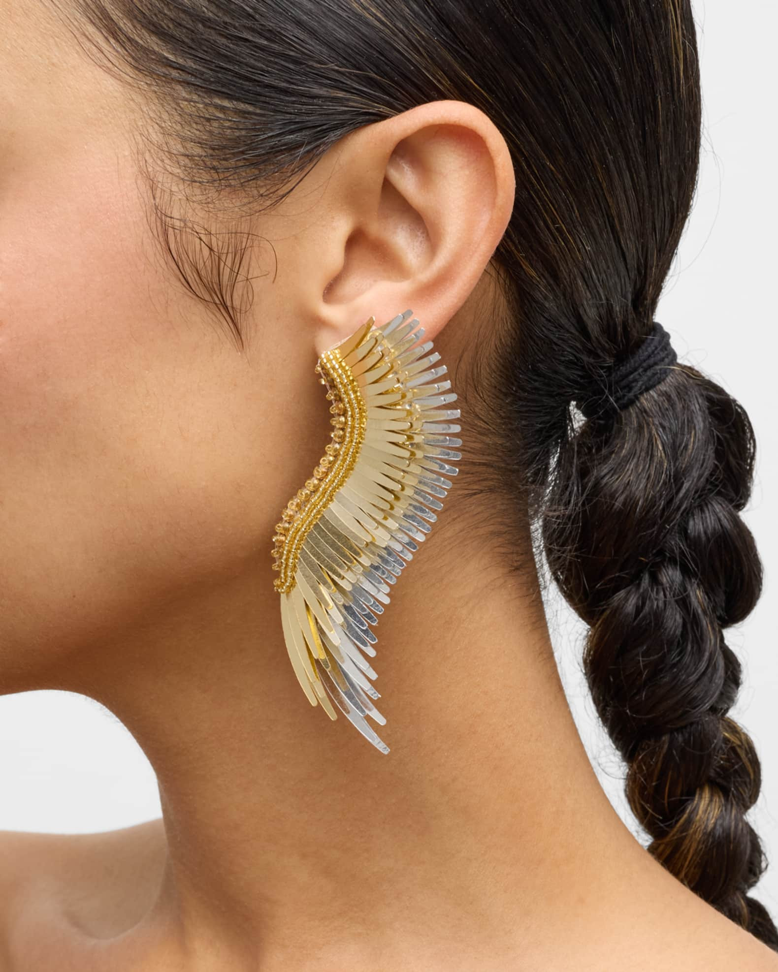 Mignonne Gavigan Madeline Earrings, Gold/Silver | Neiman Marcus