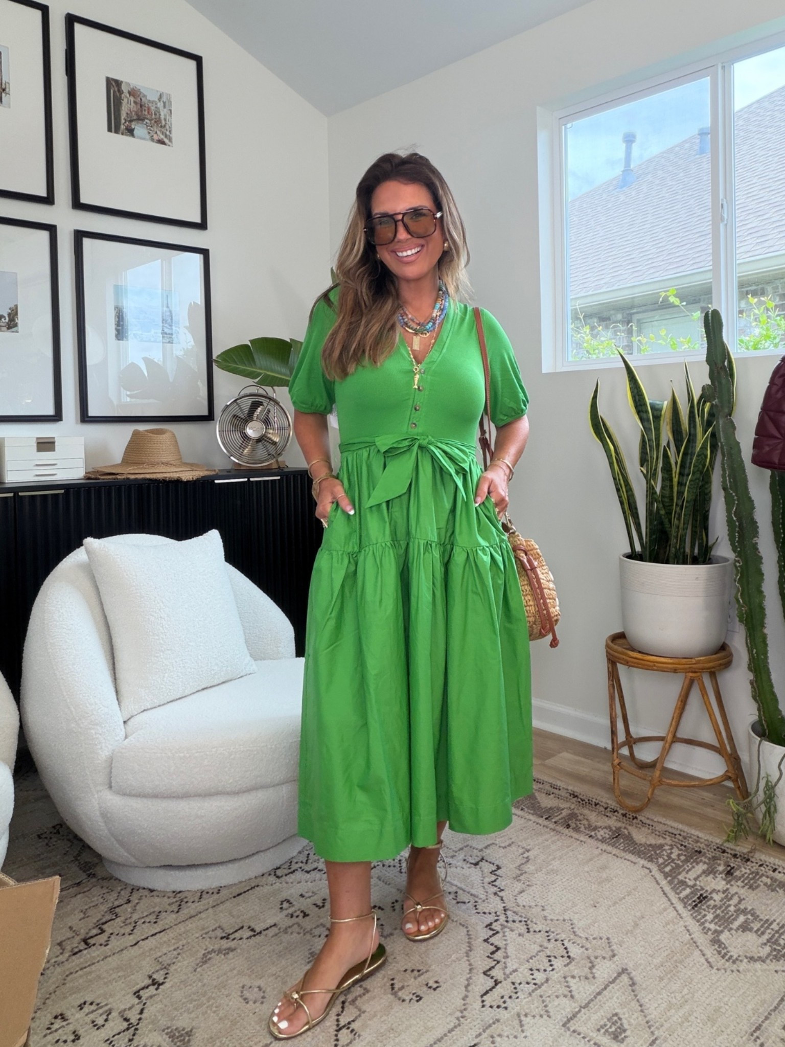 Walmart summer edition / summer dress ~ wearing size small in this green dress!!

#LTKootd #LTKOver40 #LTKSeasonal