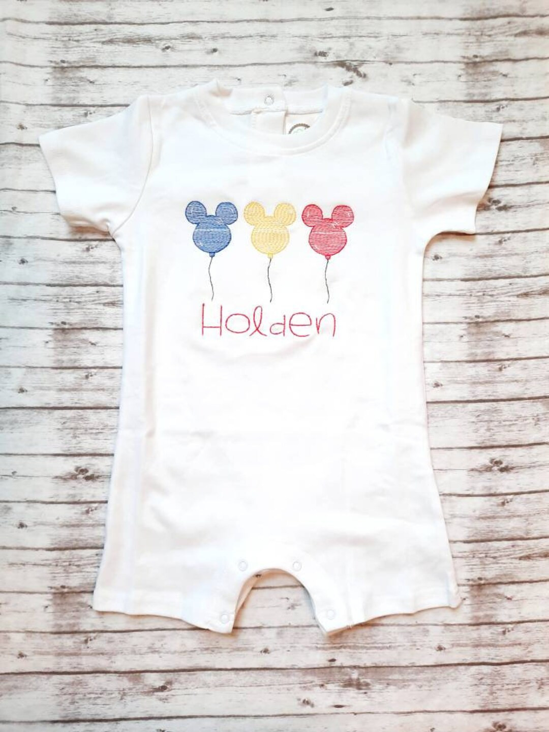 Mickey Balloon Romper Mickey Romper Disney Baby Outfit Baby - Etsy | Etsy (US)