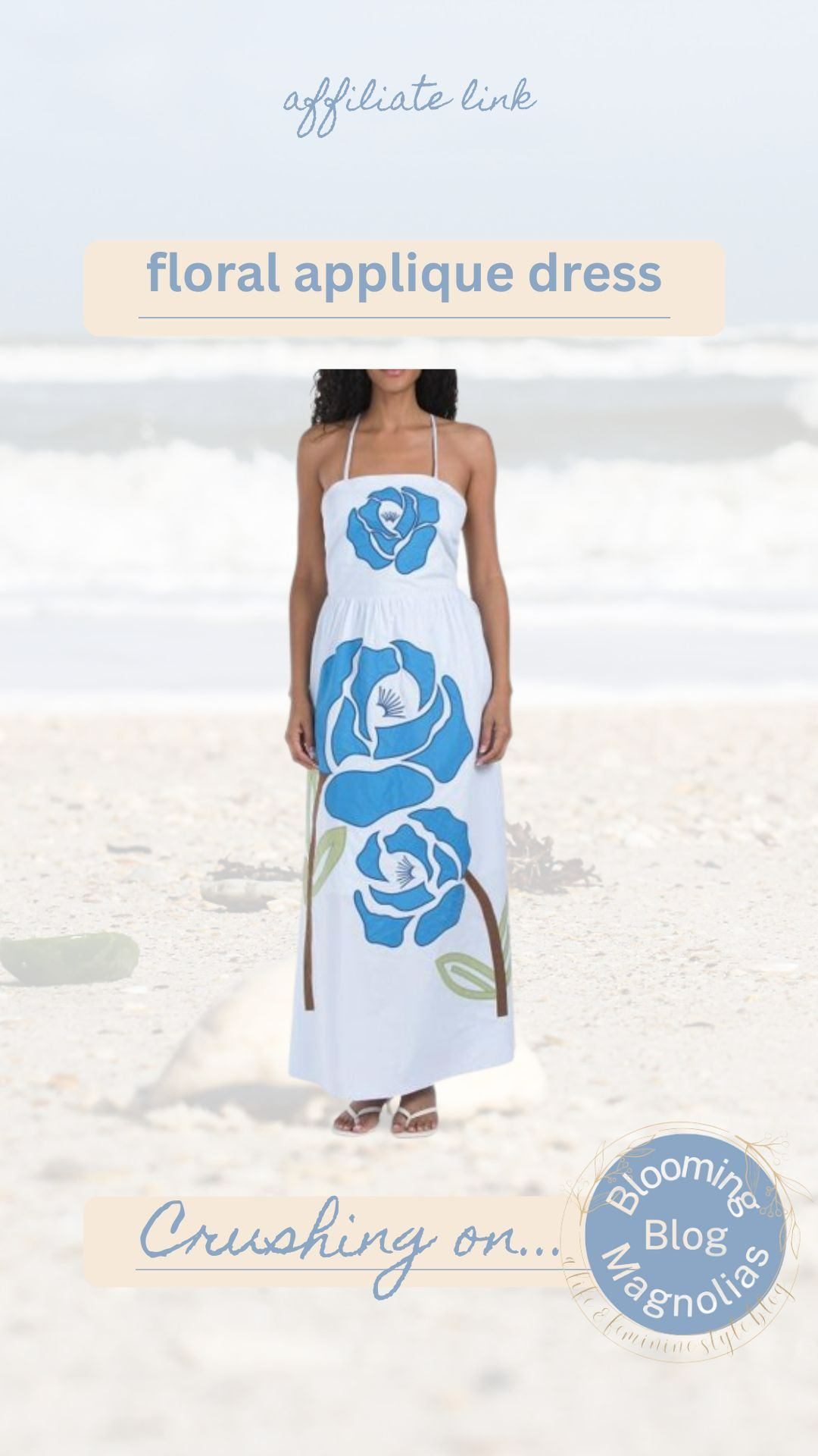 This floral appliqué dress is the perfect summer dress! 

 