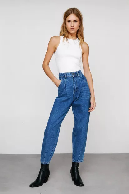 Organic Denim Tapered Leg Jeans | Nasty Gal (US)