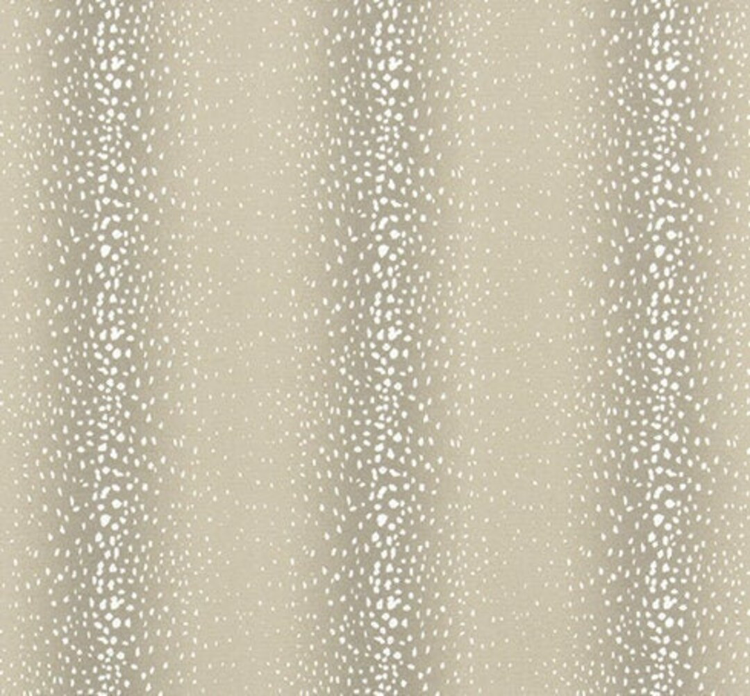 Antelope Print Fabric: Tan & White Abstract Stripe, 100% Polyester Canvas - Etsy | Etsy (US)