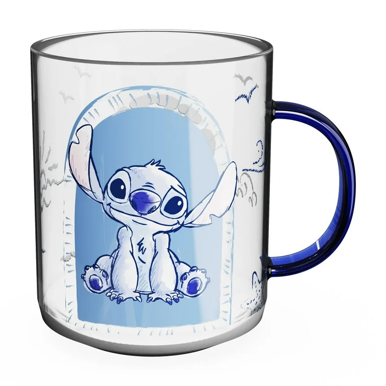 Zak Designs 15.5oz Stitch Glass Kaya Mug | Walmart (US)