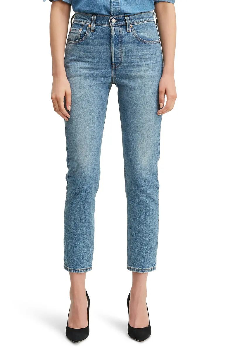 Levi's® 501® High Waist Crop Straight Leg Jeans (Jive Song) | Nordstrom | Nordstrom