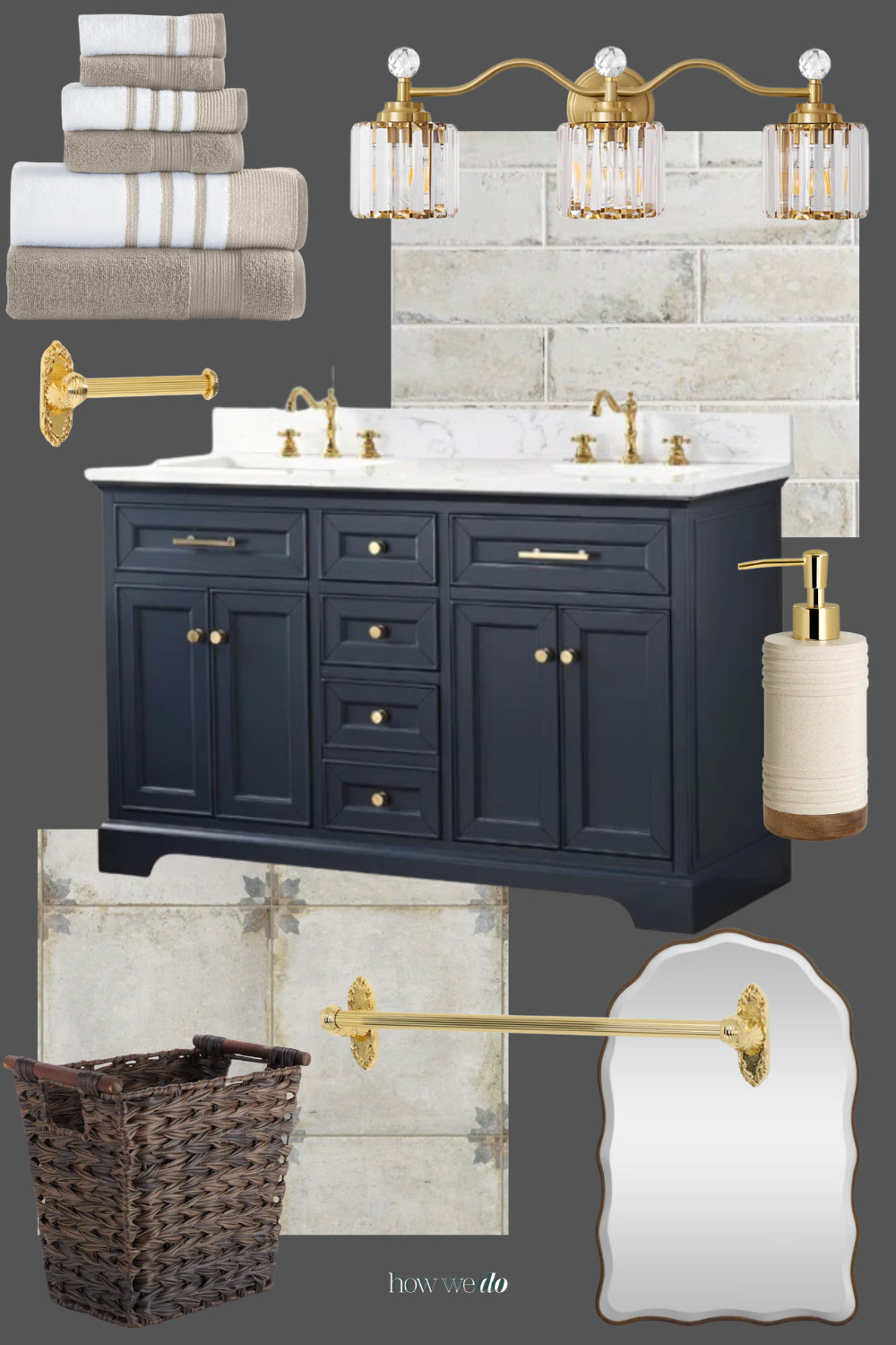 Vintage Inspired Bathroom Design, Master Bathroom Design, Wayfair Finds 

 #LTKHome #LTKStyleTip