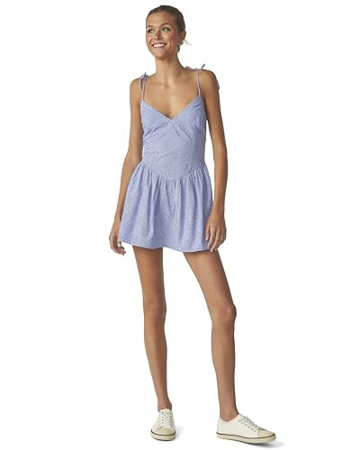 florence by mills Women's Garden Party Eyelette Smocked Mini Dress, Thistle Down, X-Large | Amazon (US)