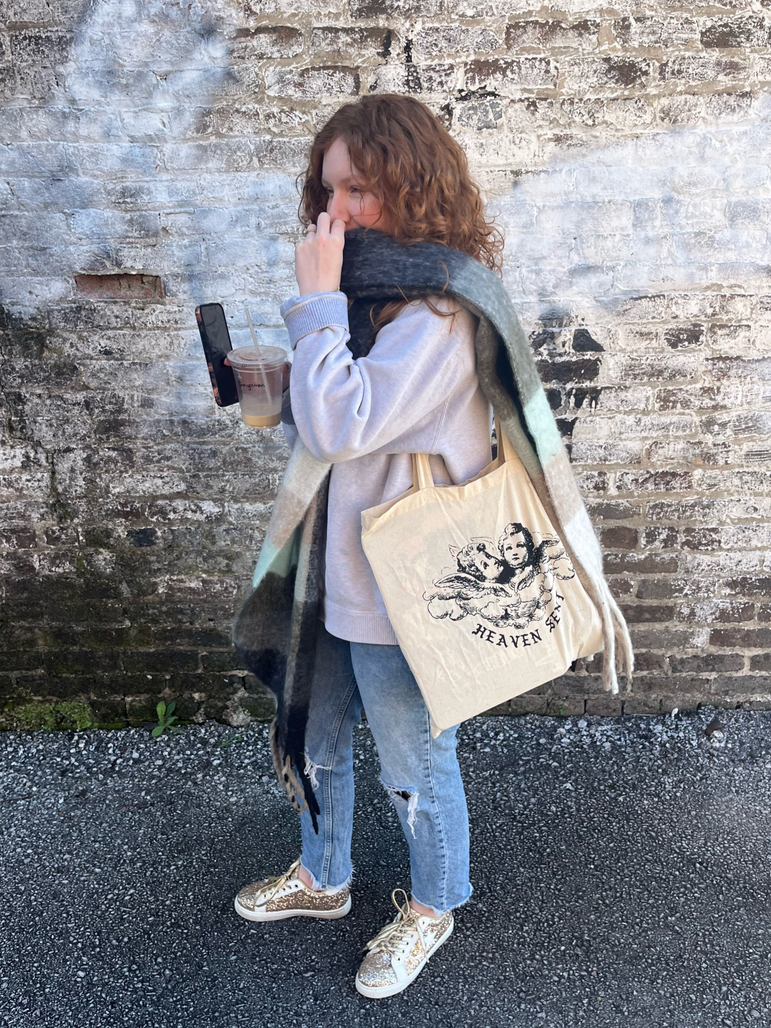 Winter coffee run! 

Scarf outfit, Tote bag, pullover 

#LTKHoliday #LTKGiftGuide #LTKWatchNow
