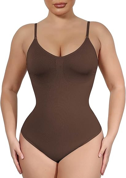 Seamless Bodysuit for Women Tummy Control Shapewear | Sculpting Body Shaper Thong Dupes Shaping Tops | Amazon (US)
