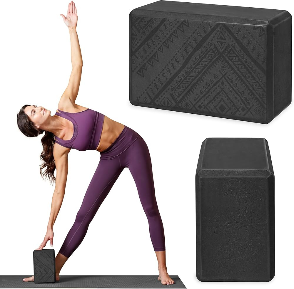 Gaiam Yoga Block - Supportive Latex-Free Eva Foam - Soft Non-Slip Surface with Beveled Edges for ... | Amazon (US)