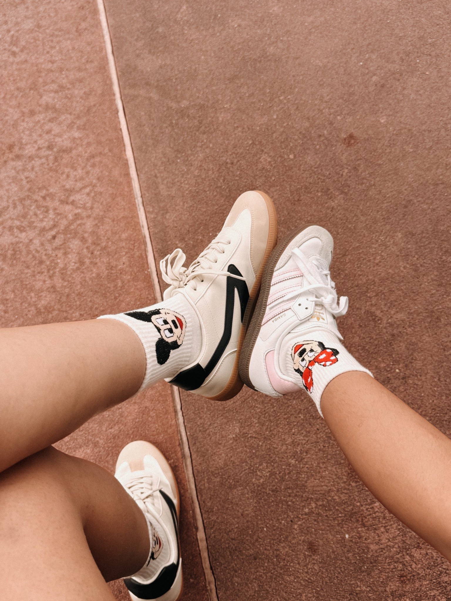 Disney character socks from Amazon! They’re one size fits all, so they were perfect to have a matching moment with my little girl.  🫶🏽

#LTKFamily