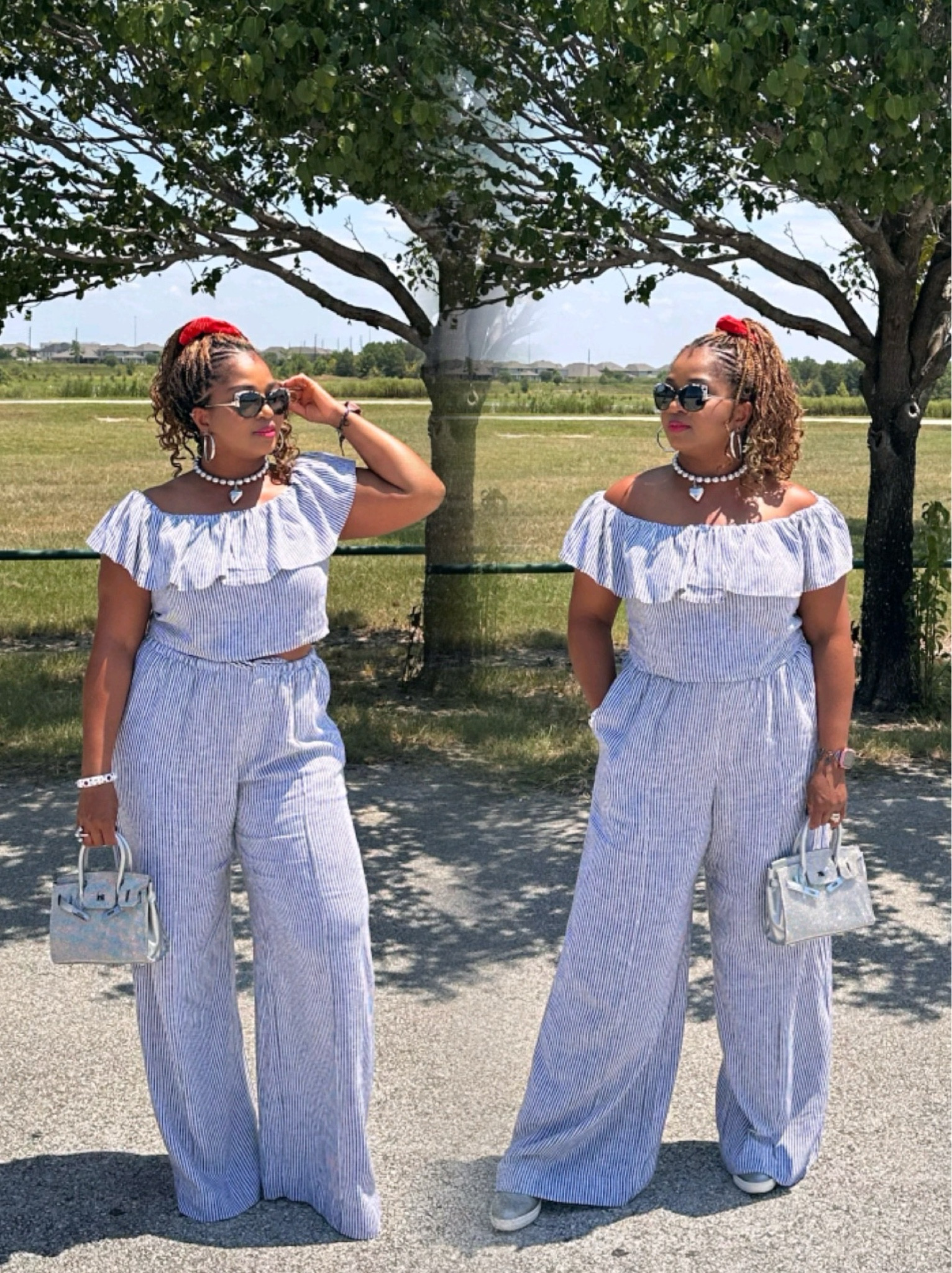 Linen crop top and pants.
Bosslady mode activated!

#LTKOver40 #LTKBeauty #LTKStyleTip