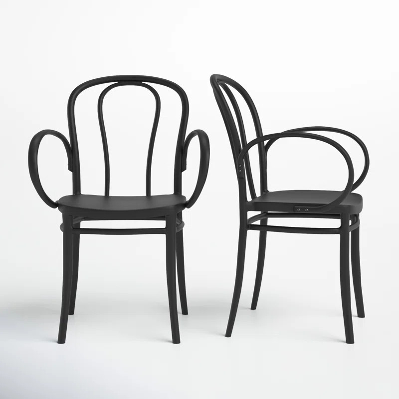 Akira Outdoor Dining Armchair (Set of 2) | Wayfair North America