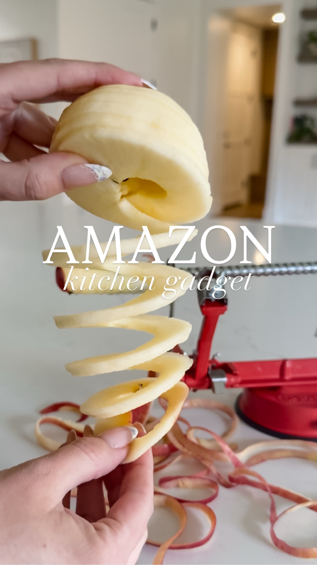 This kitchen gadget peels, cores, and spiralizes your apples! It’s our favorite way to eat them and our kids are obsessed! 🍎🍏

#kitchengadgets #amazongadgets #amazonmusthaves #amazonfinds #thesistershoppers

#LTKHome #LTKmomlife #LTKfoodie