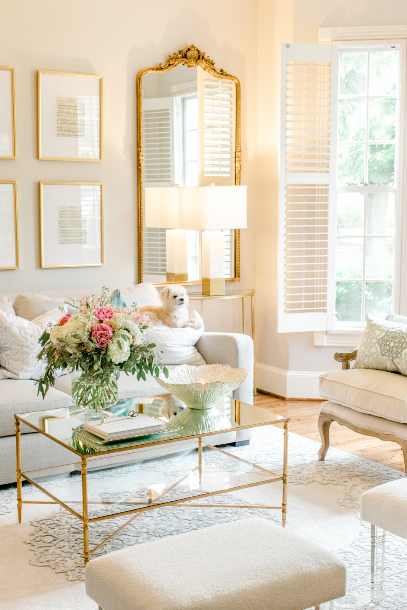  antique gold gold leaf mirror on sale French chair DIY vintage sheet music wall mirror top gold antique gold coffee table rug on sale affordable furniture affordable living room Labor Day sale

#LTKstyletip #LTKhome #LTKsalealert