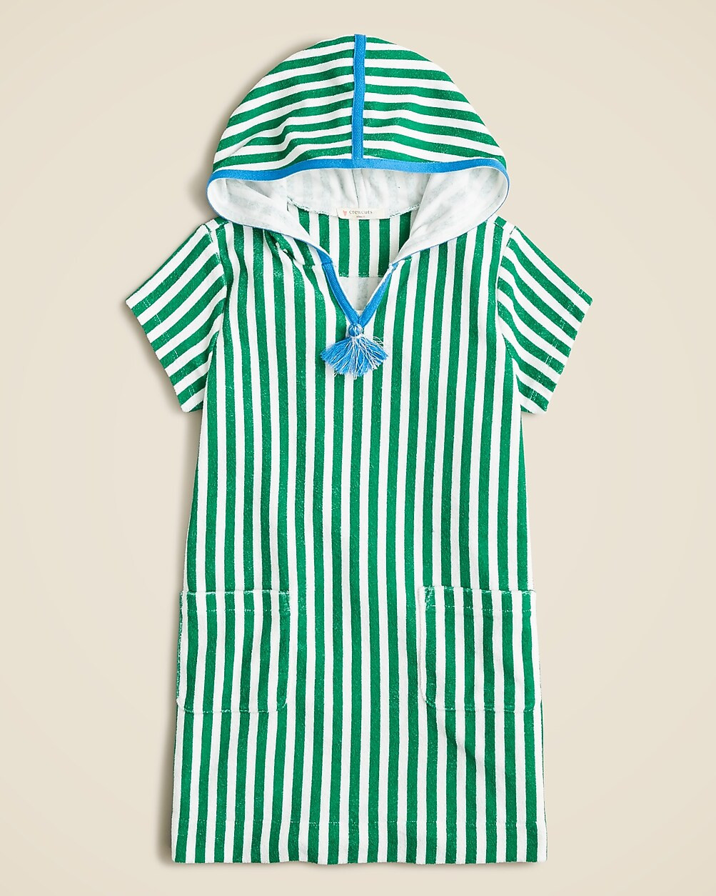 Girls' hooded tunic in towel terry | J. Crew US