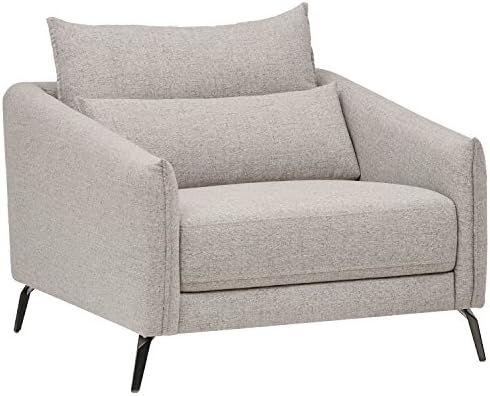 Amazon Brand – Rivet Berkshire Modern Living Room Accent Chair, 37"W, Grey | Amazon (US)