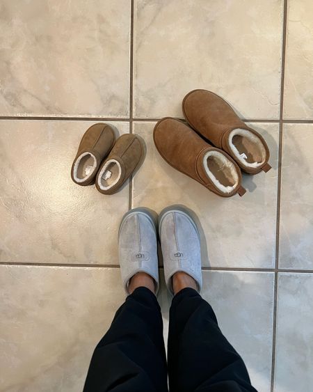 Mommy and me Ugg ultra mini boots. Ugg dupes. Toddler shoes. Mommy and me fashion. Matching family. Family matching. Ugg slippers. 

#LTKshoecrush #LTKSeasonal