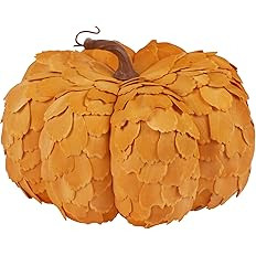 winemana Thanksgiving Table Decorations Large Artificial Wooden Pumpkin, Friendsgiving Decoration... | Amazon (US)