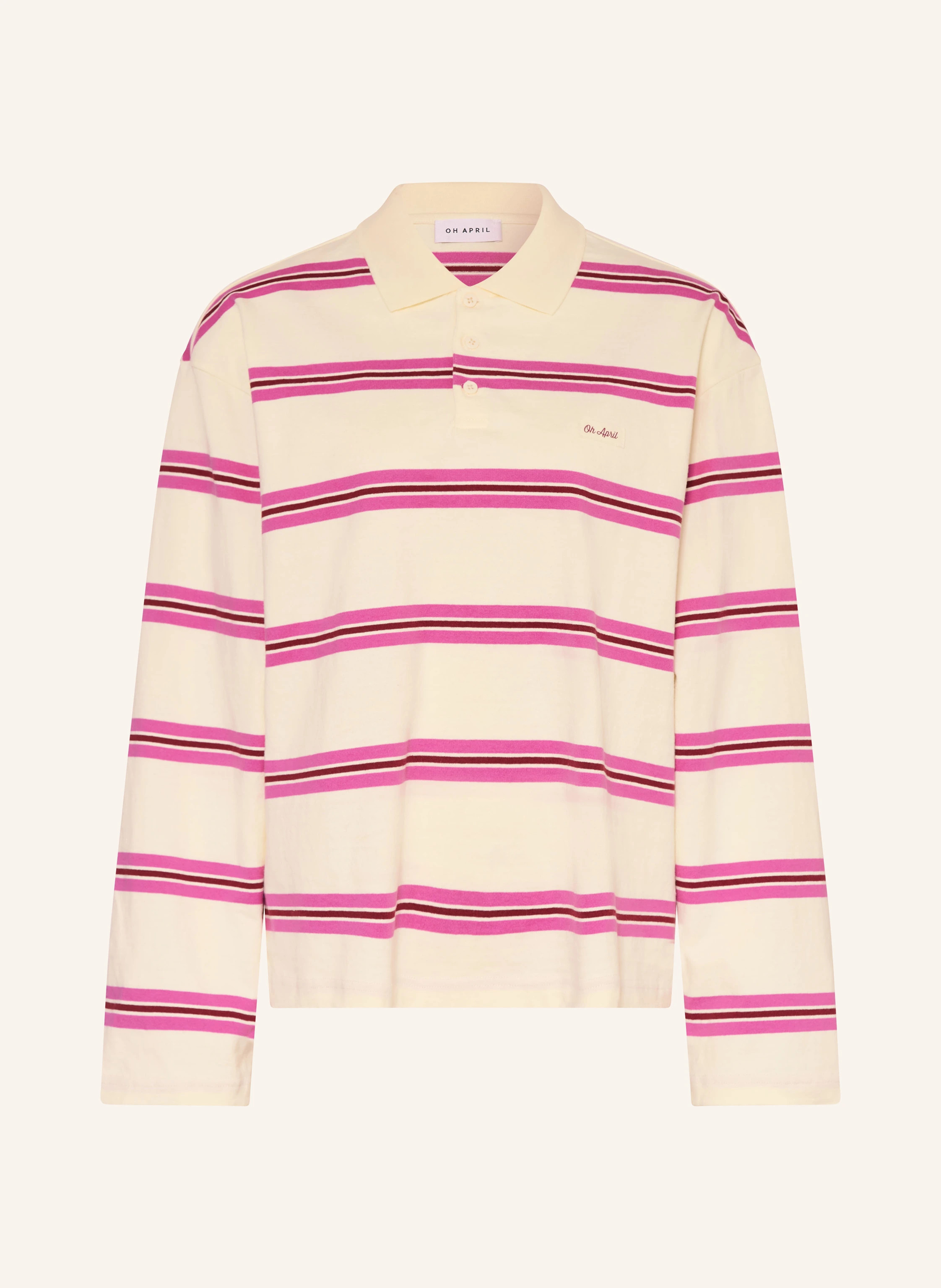 OH APRIL Rugbyshirt JOLINA in ecru / pink / dunkelrot | Breuninger (DACH)