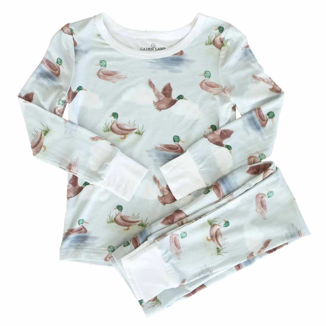 Little Duckling Two Piece Pajama Set | Caden Lane