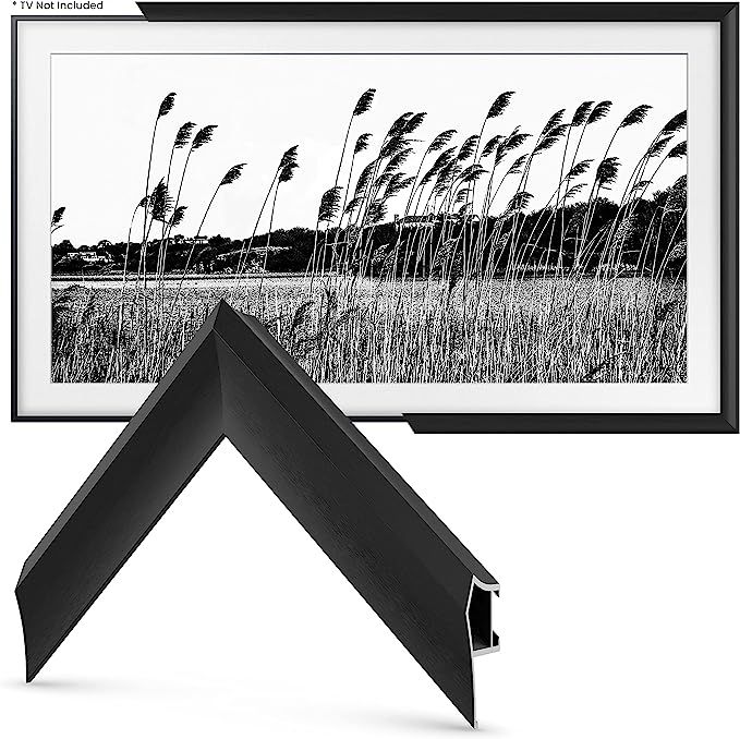 Deco TV Frames Alloy Prismatic - Anodized Black Bezel Compatible ONLY with Samsung The Frame TV (... | Amazon (US)