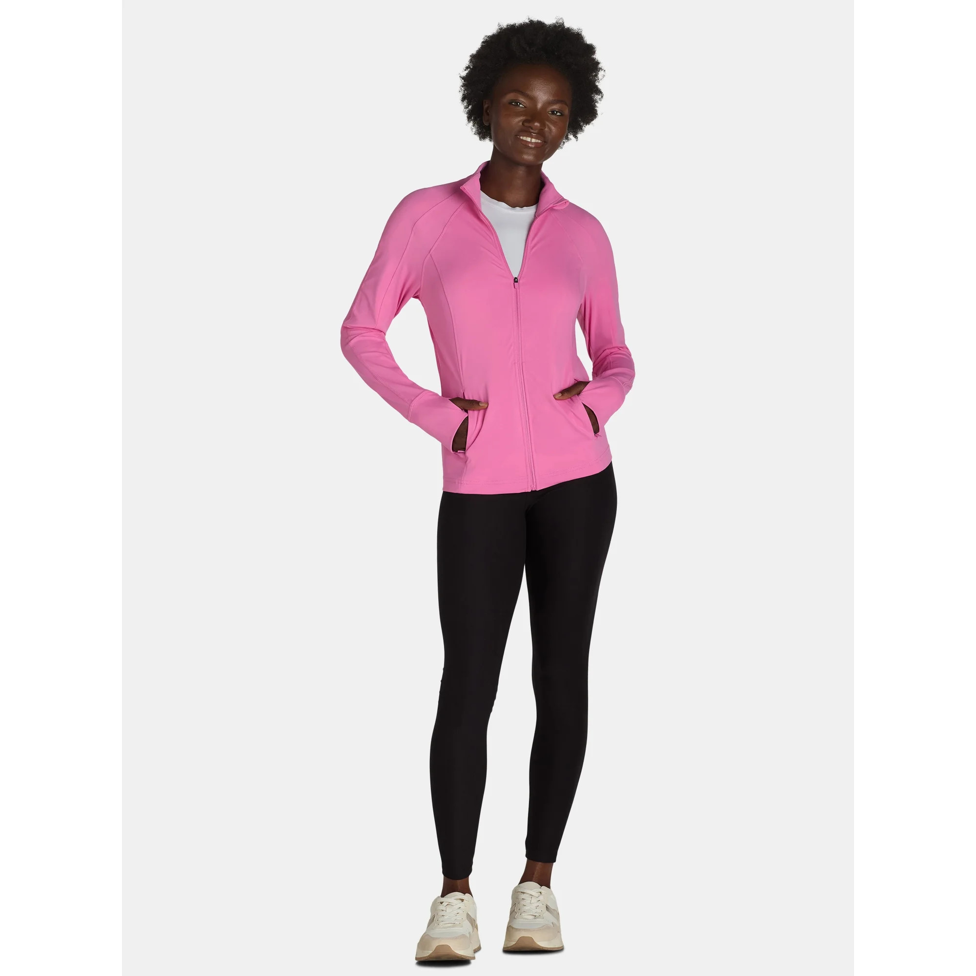 Avia Women's SoftSculpt Zip-Up Jacket, Sizes XS-XXXL | Walmart (US)