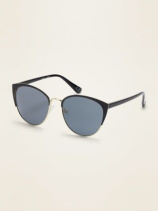 Half-Frame Cat-Eye Sunglasses for Women | Old Navy (US)
