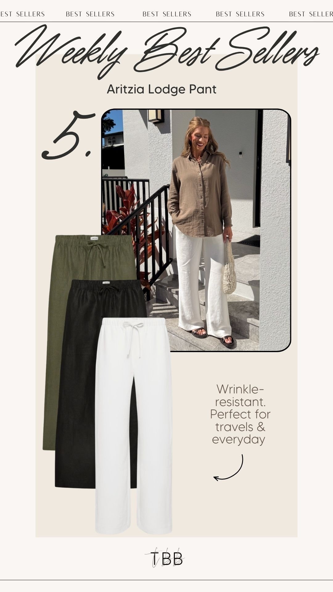 Aritzia never fails with their pants, especially these great for vacation and sunny days!￼

#LTKSeasonal #LTKTravel #LTKootd
